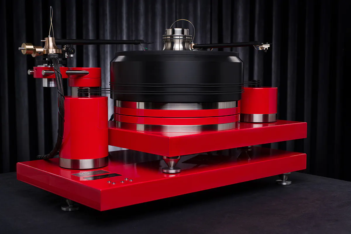 Gramofon hi end - J.Sikora Standard Max Rosso Corsa Edition (red - custom).